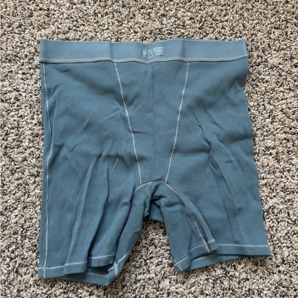 Skims COTTON RIB BOXER | KYANITE